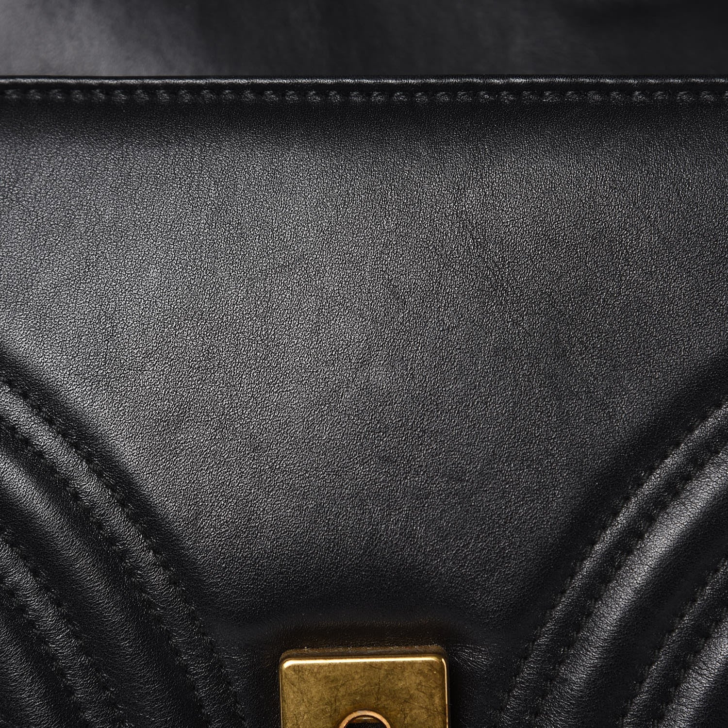 Gucci Calfskin Matelasse Small GG Marmont Shoulder Bag Black 14 of 14