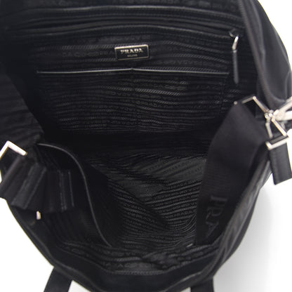Prada Tessuto Nylon Saffiano Tote Black 4 of 9