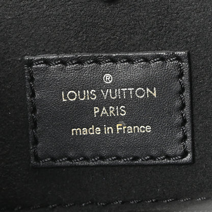 Louis Vuitton Calfskin Monogram Fold Tote Black Khaki Cream 6 of 9