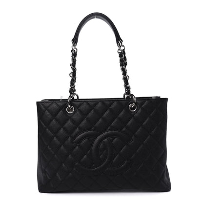 Chanel Caviar Quilted Grand Shopping Tote GST Black 1 of 10