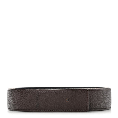 Hermes Box Togo 32mm Belt Strap 85 Black Chocolate 2 of 9