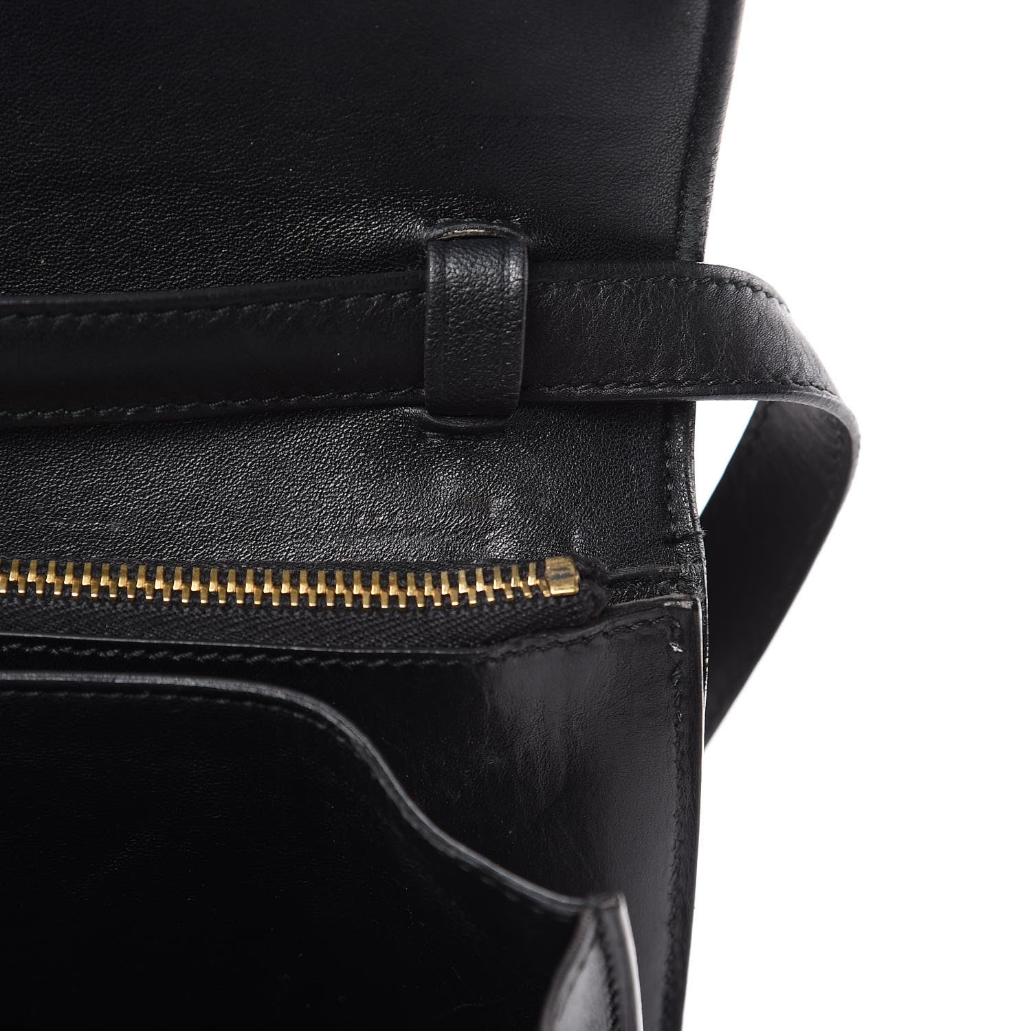 Celine Smooth Calfskin Large Classic Box Flap Bag Black 13 of 25