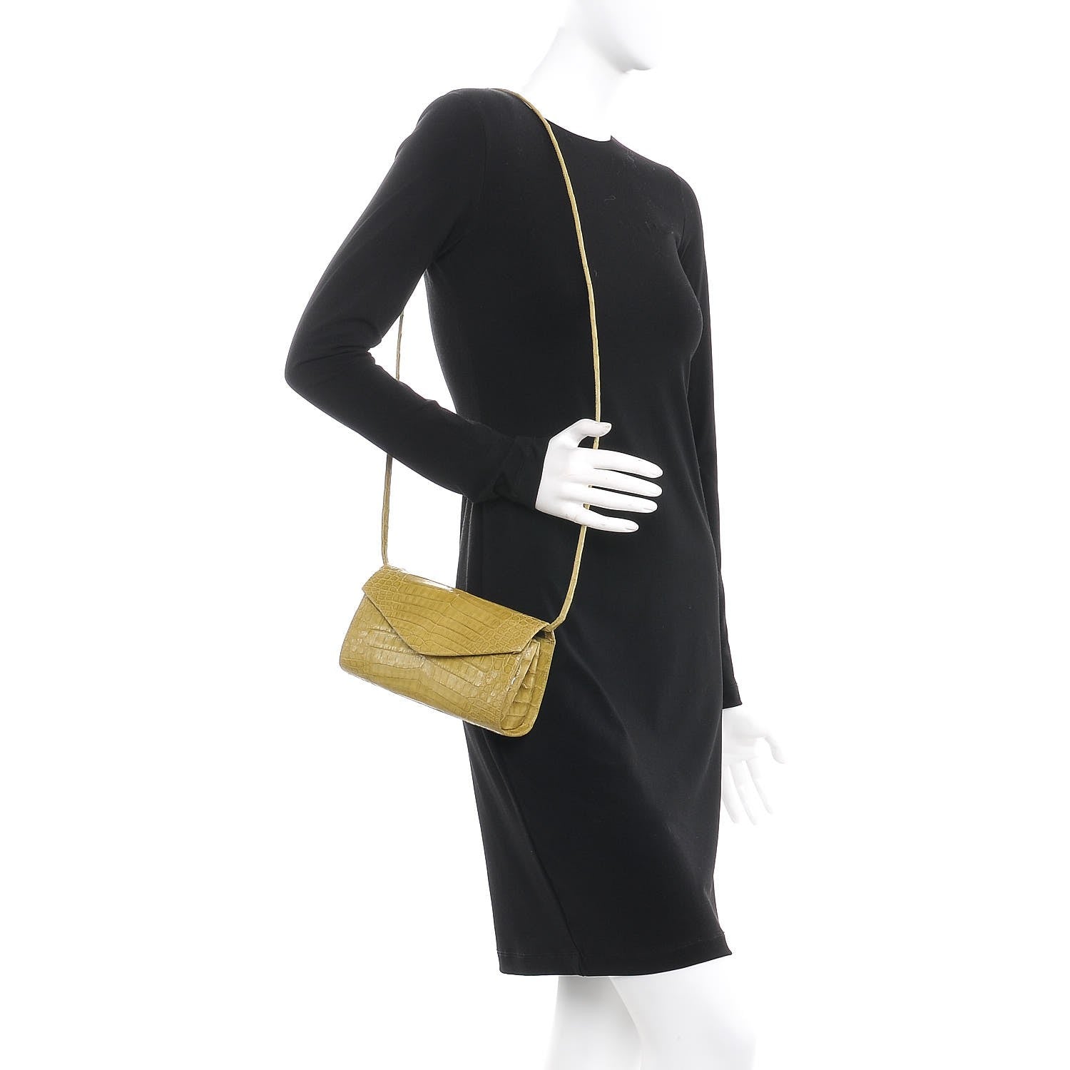 Nancy Gonzalez Crocodile Amour Clutch Green 3 of 9