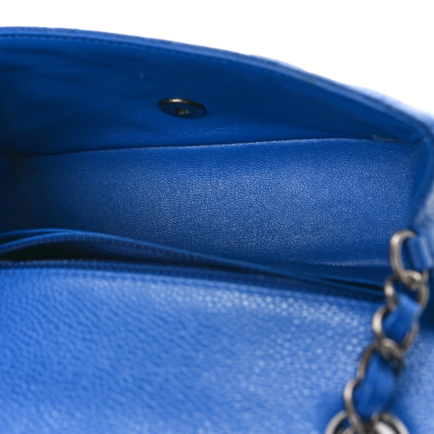 Chanel Caviar Quilted Mini Rectangular Flap Blue 5 of 9