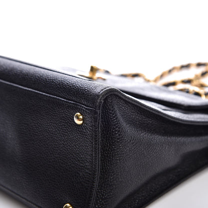 Chanel Caviar Flap Shoulder Bag Black 9 of 13