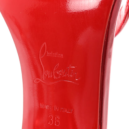 Christian Louboutin Metallic Patent Rosalie 100 Sandals 36 Loubi 7 of 8