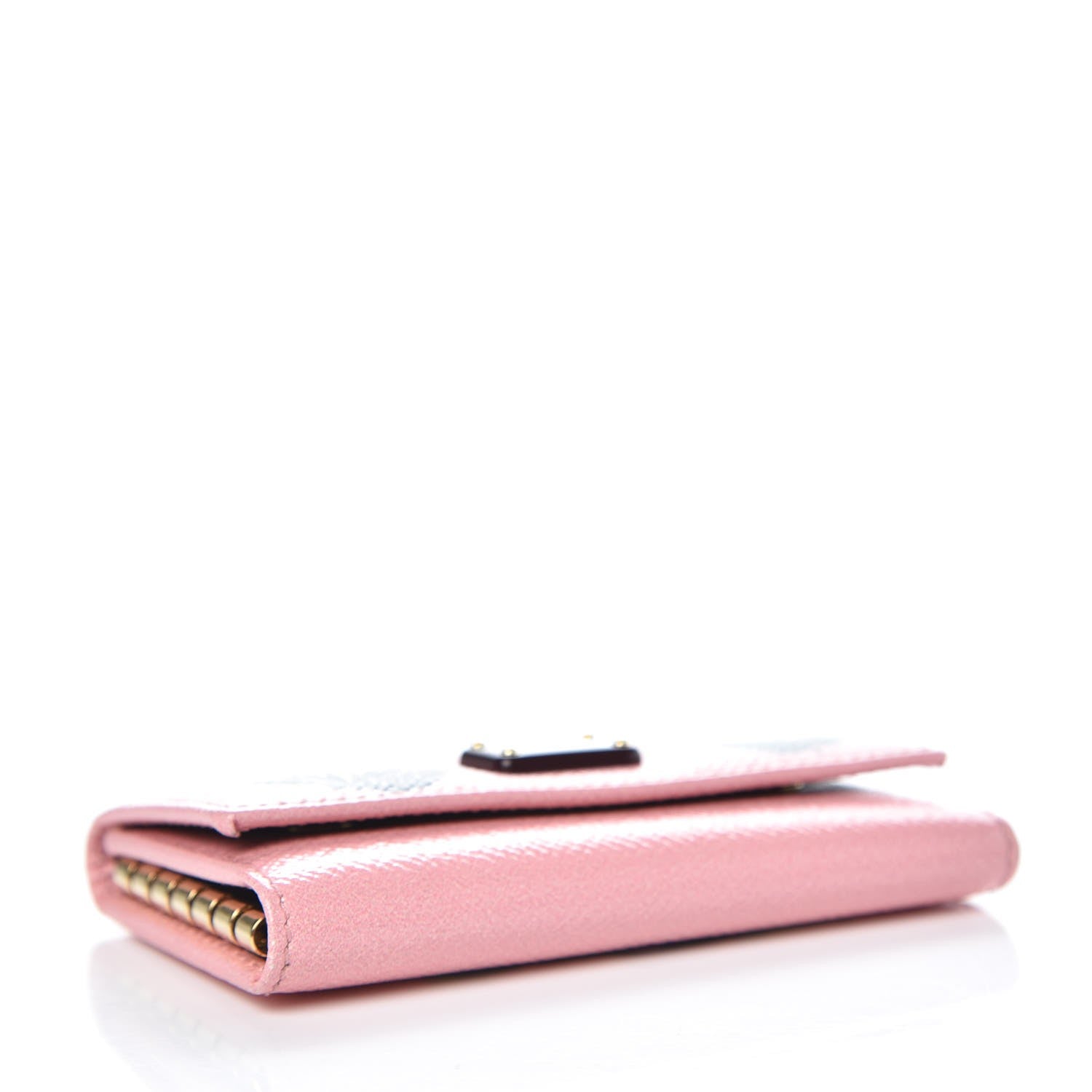 Dolce & Gabbana Dauphine Painted Rose Key Holder Pink 4 of 6