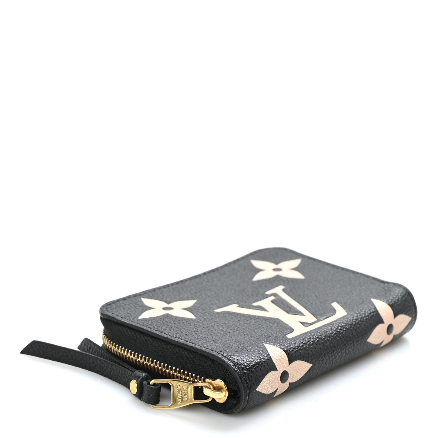 Empreinte Monogram Giant Zippy Coin Purse Black Beige