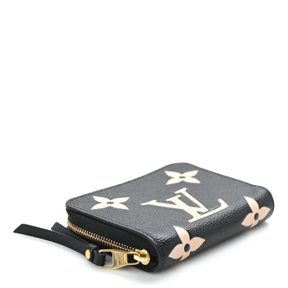 Louis Vuitton Empreinte Monogram Giant Zippy Coin Purse Black Beige 4 of 6