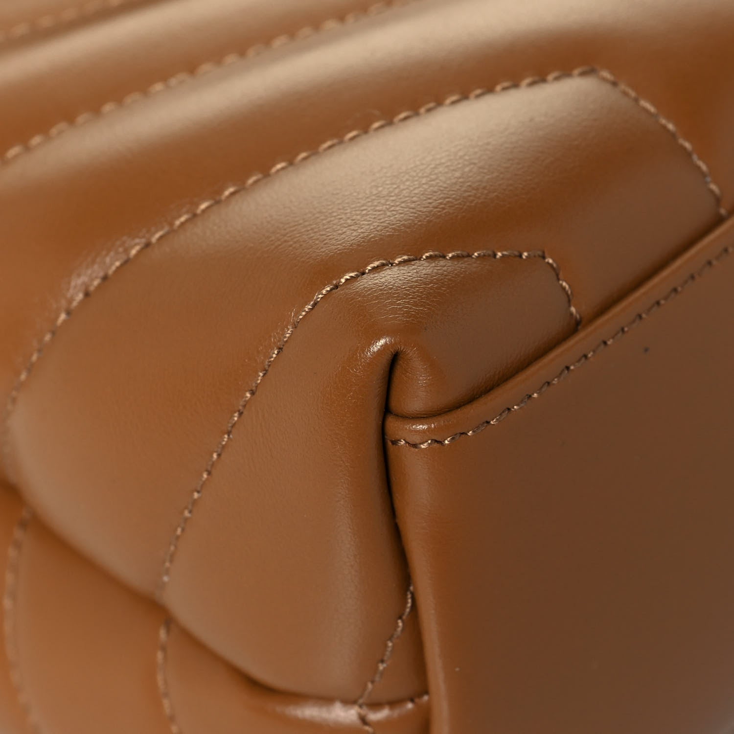 Saint Laurent Calfskin Y Quilted Monogram Small Loulou Chain Satchel Dark Natural 8 of 12