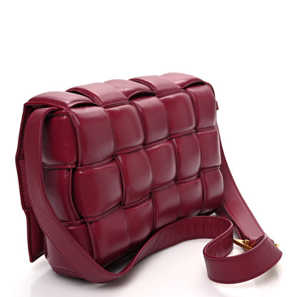 Bottega Veneta Nappa Maxi Intreccio Padded Cassette Crossbody Bag Dark Red 3 of 11