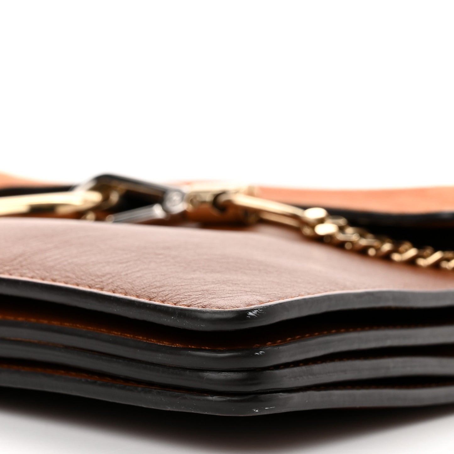 Suede Calfskin Medium Faye Shoulder Bag Tobacco