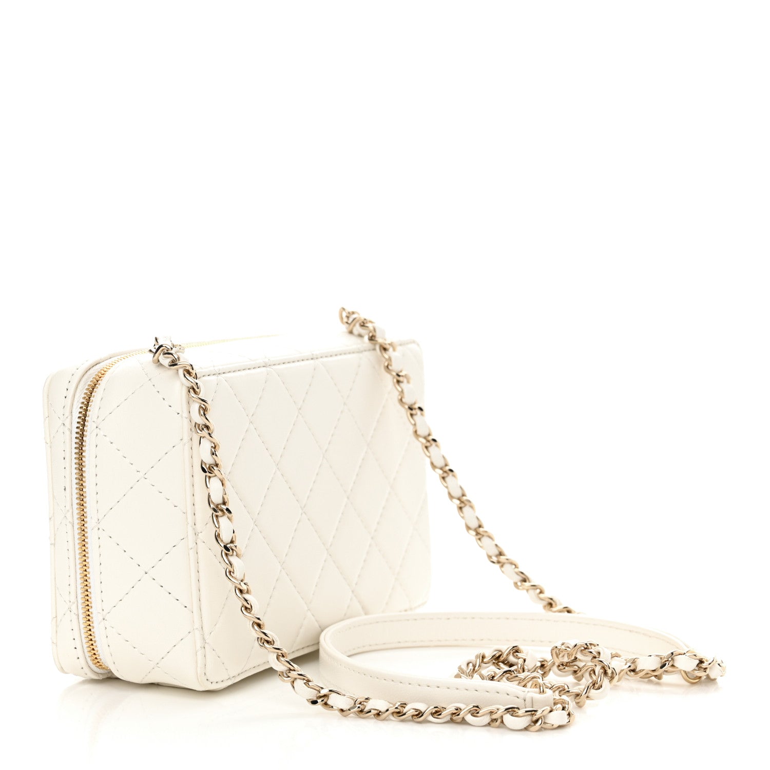 Chanel Lambskin Quilted Coco Click Bag White 3 of 11
