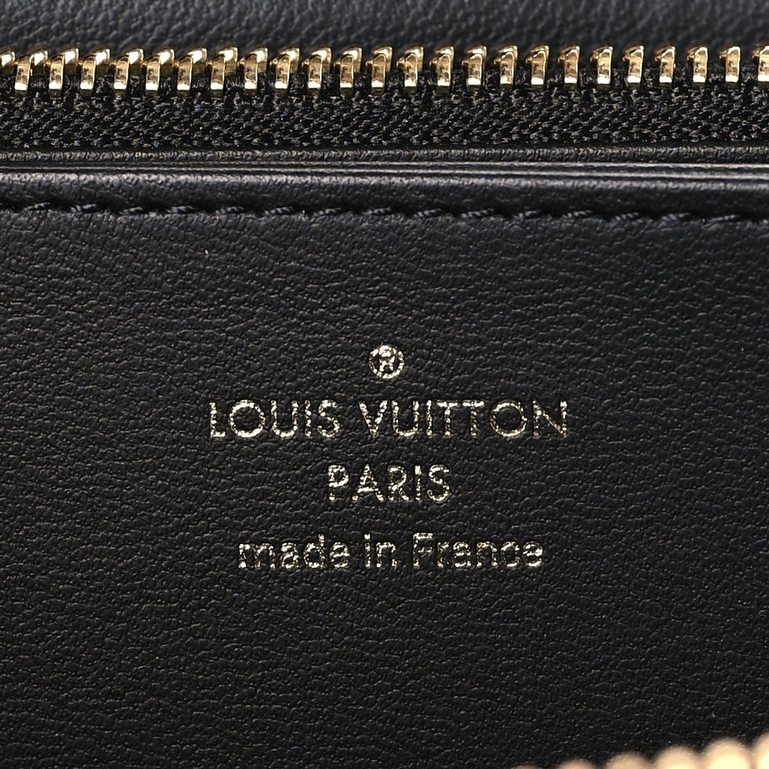 Louis Vuitton Lambskin Embossed Monogram Coussin Zippy Wallet Black 6 of 6