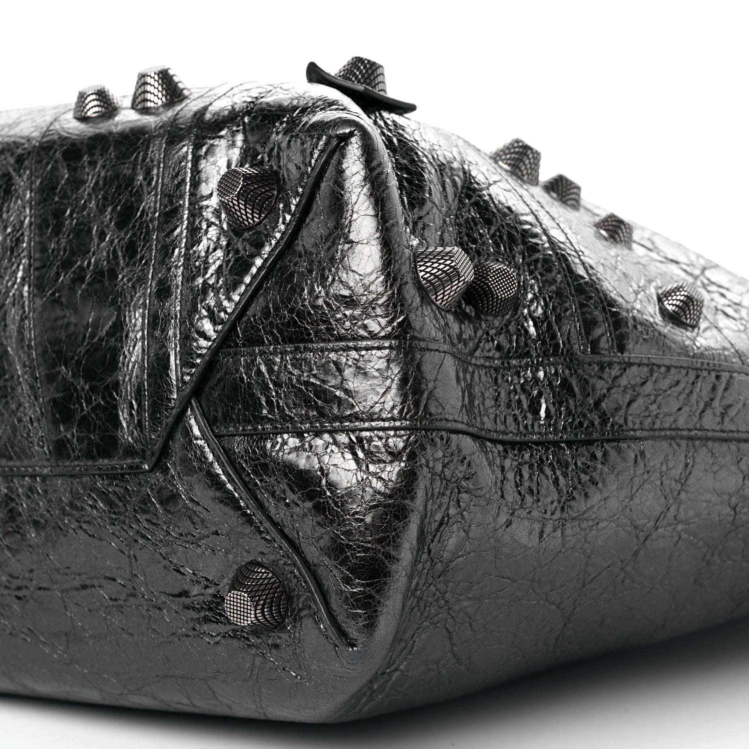 Balenciaga Agneau Arena Large Le Cagole Carry All Bag Steel Grey 10 of 11