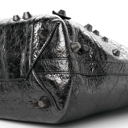 Balenciaga Agneau Arena Large Le Cagole Carry All Bag Steel Grey 10 of 11