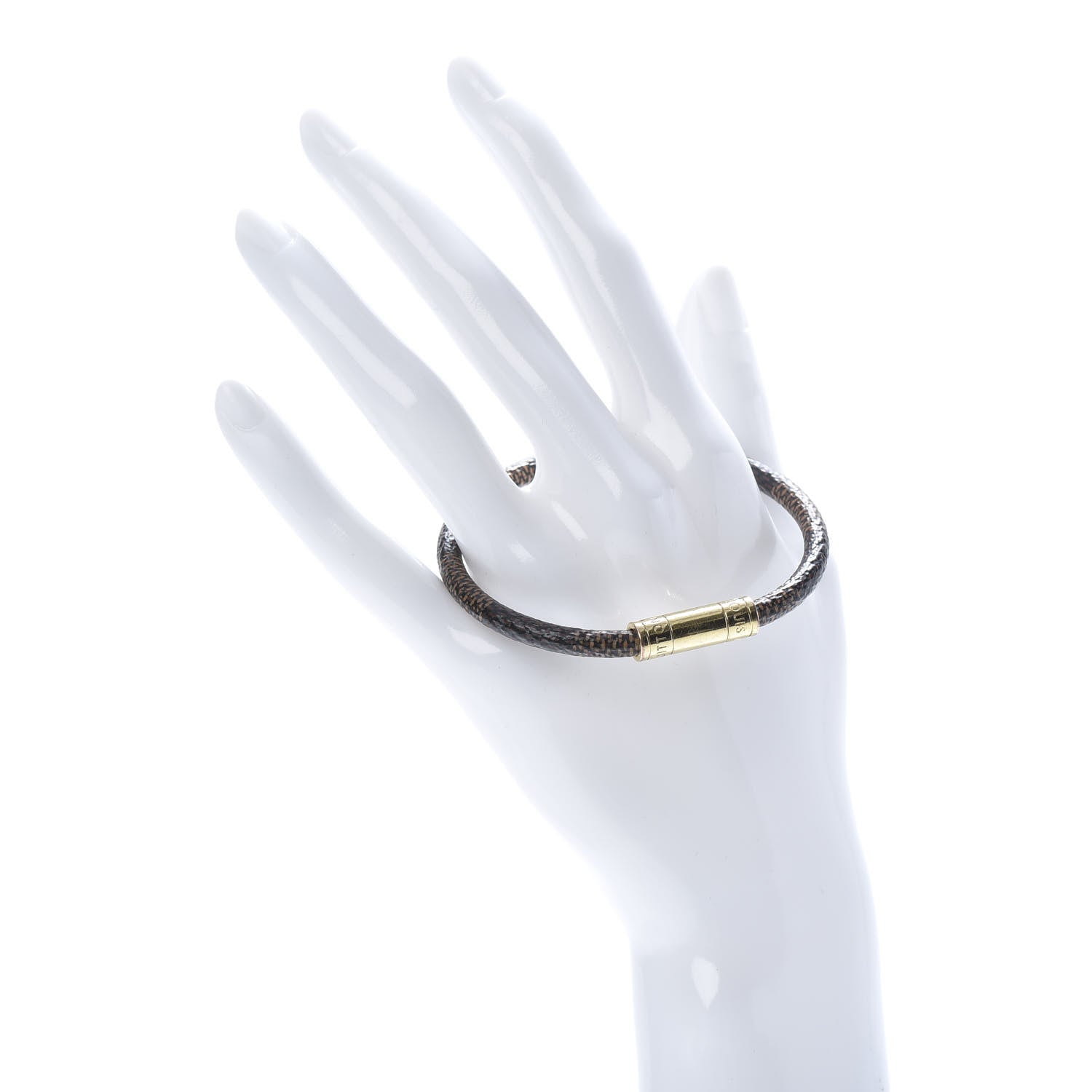 Louis Vuitton Damier Ebene Keep It Bracelet 19 2 of 6