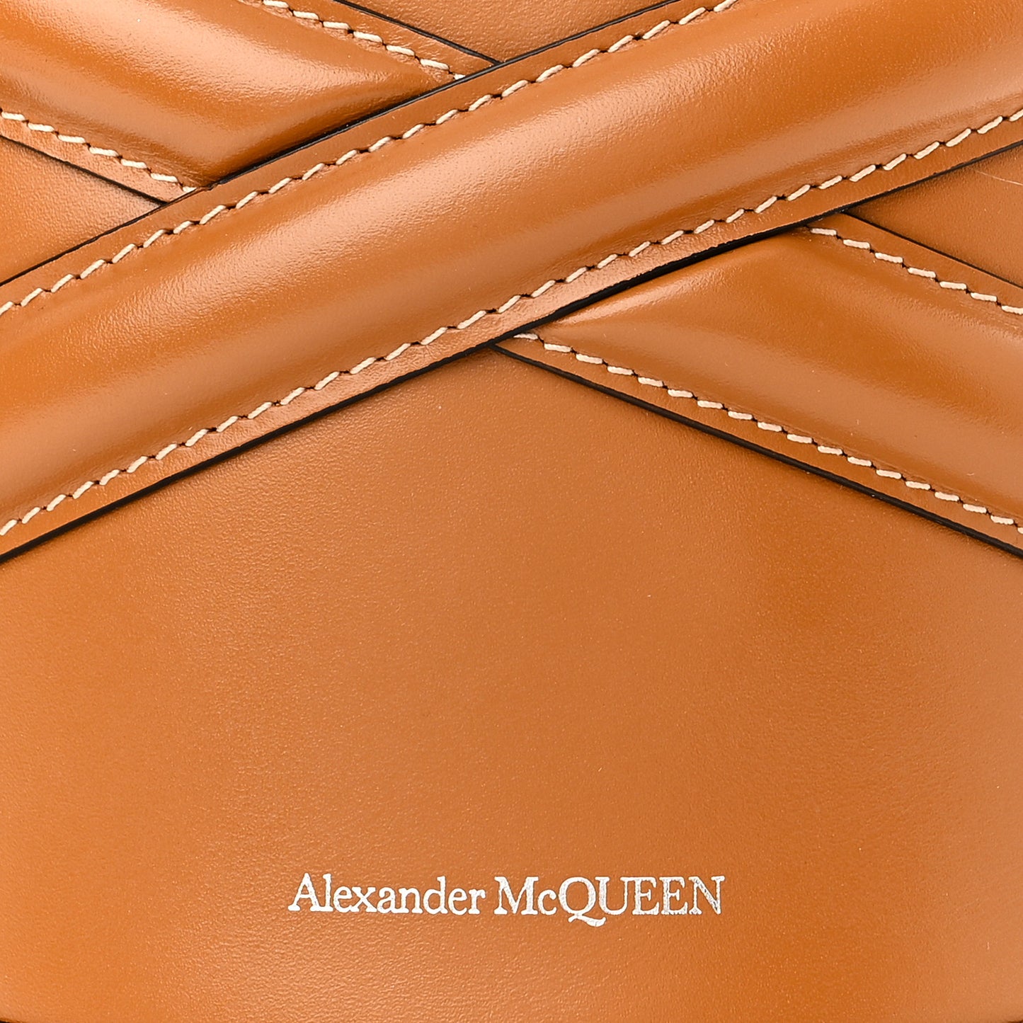 Calfskin The Curve Small Shoulder Bag Tan