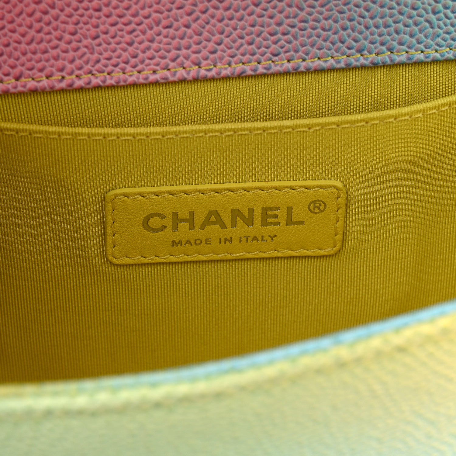 Chanel Caviar Quilted Medium Cuba Rainbow Boy Flap Multicolor 6 of 12