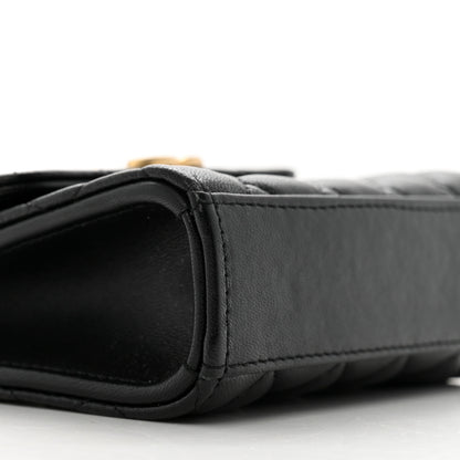 Chanel Lambskin Enamel Quilted Mini Top Handle Flap Black 9 of 11