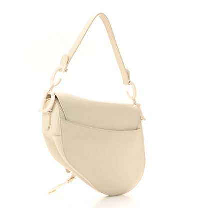 Christian Dior Ultra Matte Calfskin Saddle Bag Off White 3 of 11
