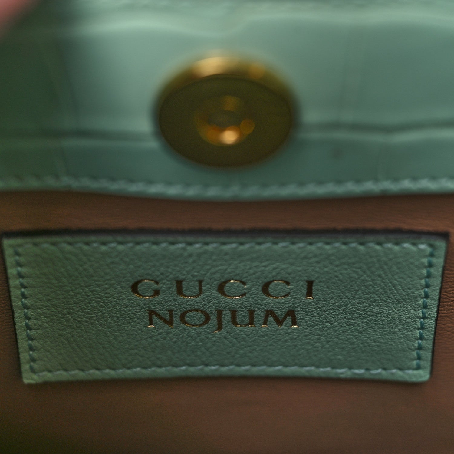 Gucci Alligator Small Diana Tote Bag Green 7 of 12