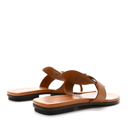 Hermes Calfskin Galerie Sandals 39 Gold 4 of 9