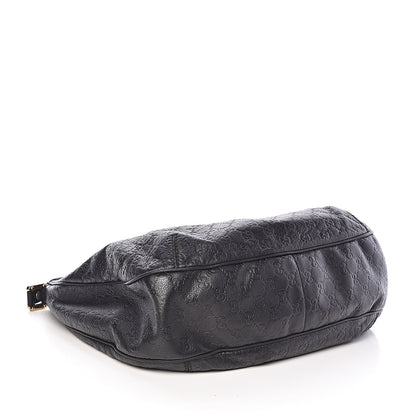 Gucci Guccissima Large New Ladies Web Hobo Black 4 of 14