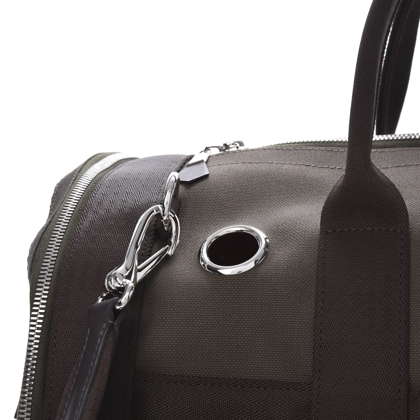 Fabric Carrying Dog Bag Kaki Feu