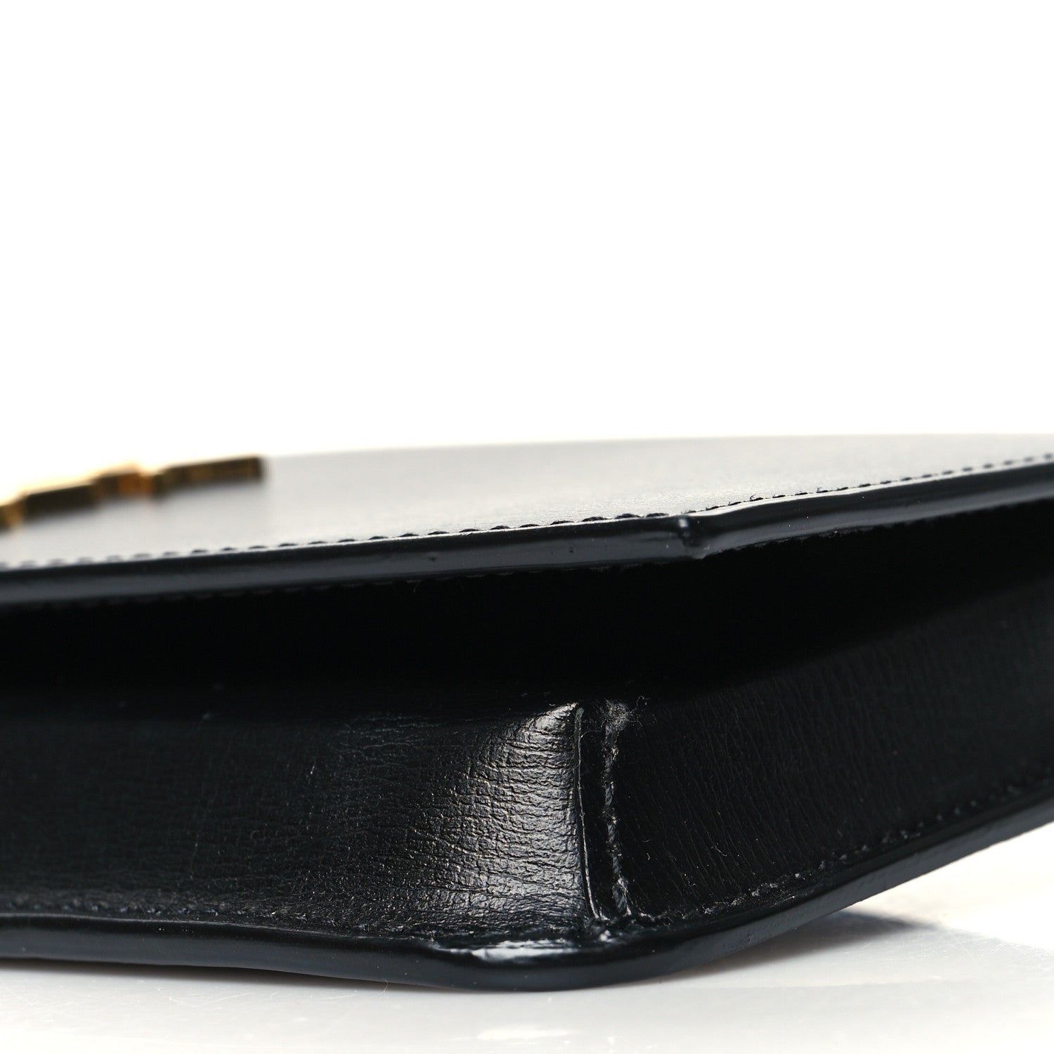 Saint Laurent Smooth Calfskin Monogram Phone Holder Crossbody Black 9 of 9