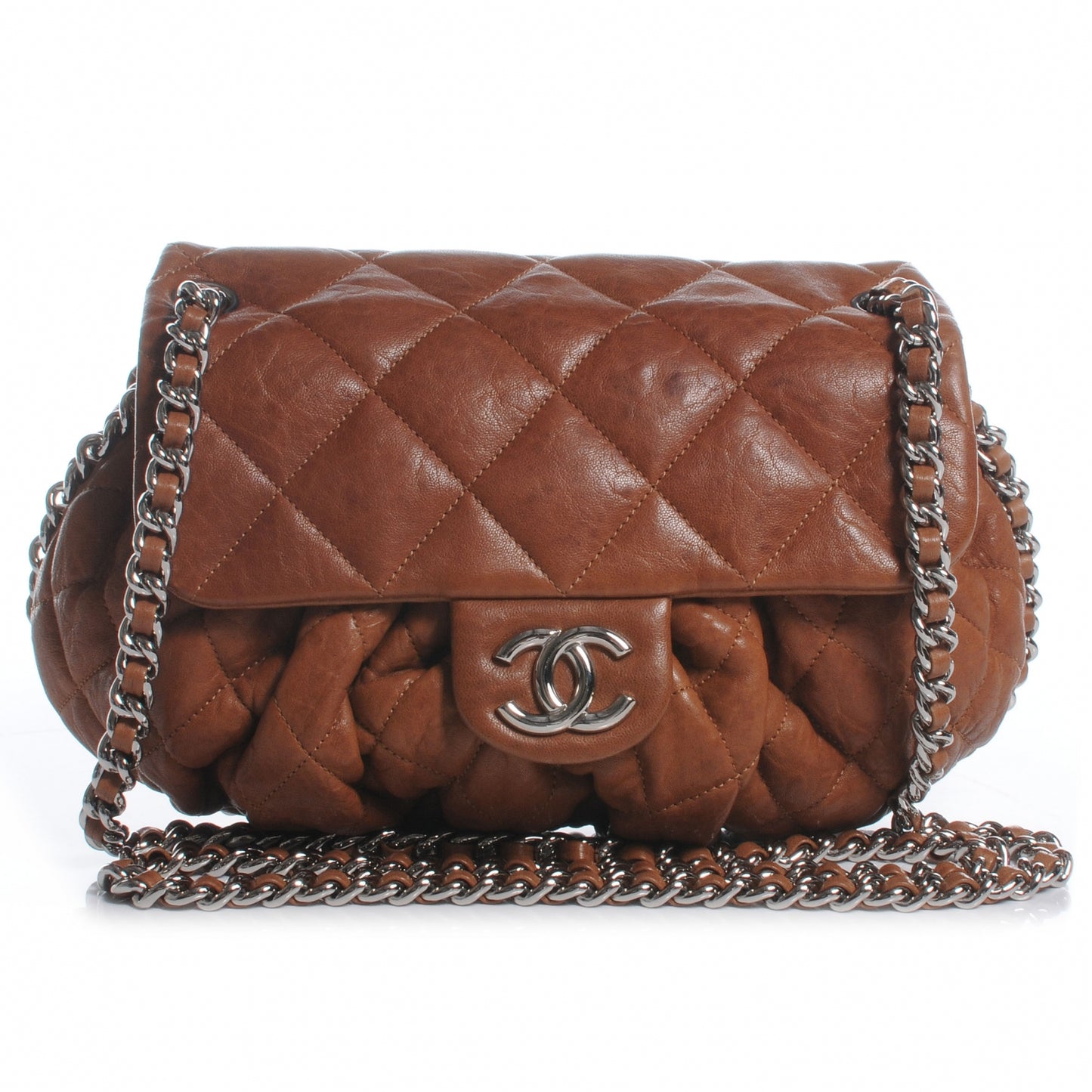 Lambskin Chain Around Medium Messenger Bag