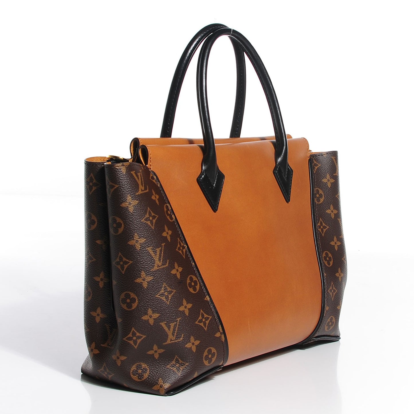 Monogram Cuir Orfevre Tote W PM Noisette