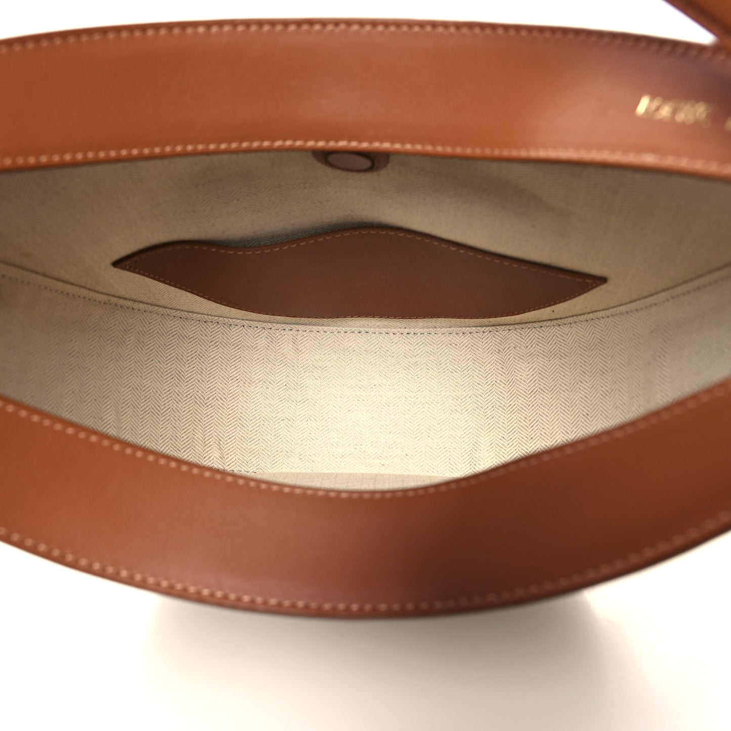 Jacquard Anagram Calfskin Luna Bag Tan Pecan