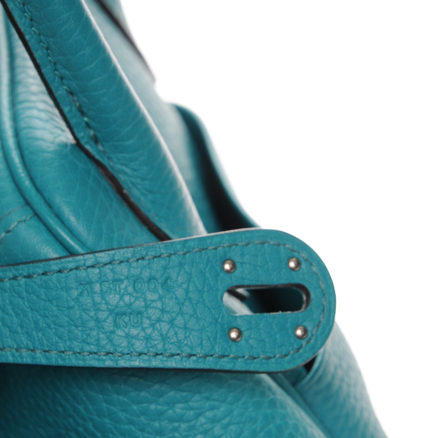 Hermes Taurillon Clemence Lindy 26 Bleu Paon 7 of 7