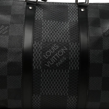 Louis Vuitton Damier Graphite 3D Keepall Bandouliere 50 6 of 13