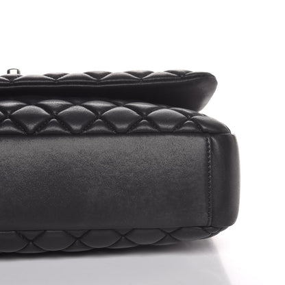 Chanel Iridescent Calfskin Quilted Large New Bubble Flap Black 9 of 9