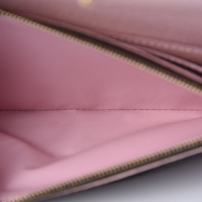 Louis Vuitton Damier Ebene Caissa Wallet Rose Ballerine 10 of 16
