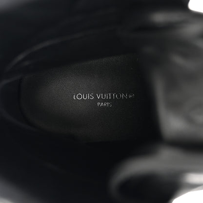 Louis Vuitton Suede Calfskin Monogram Star Trail Ankle Boots 39 Black 7 of 8
