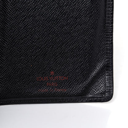 Louis Vuitton Epi Porte Valeurs Checkbook Wallet Black 6 of 17