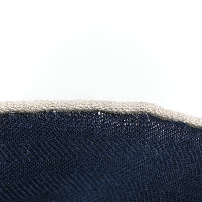 Hermes Cashmere Silk Chevaux Dechaines Shawl 140 Marine Naturel Gris 5 of 8