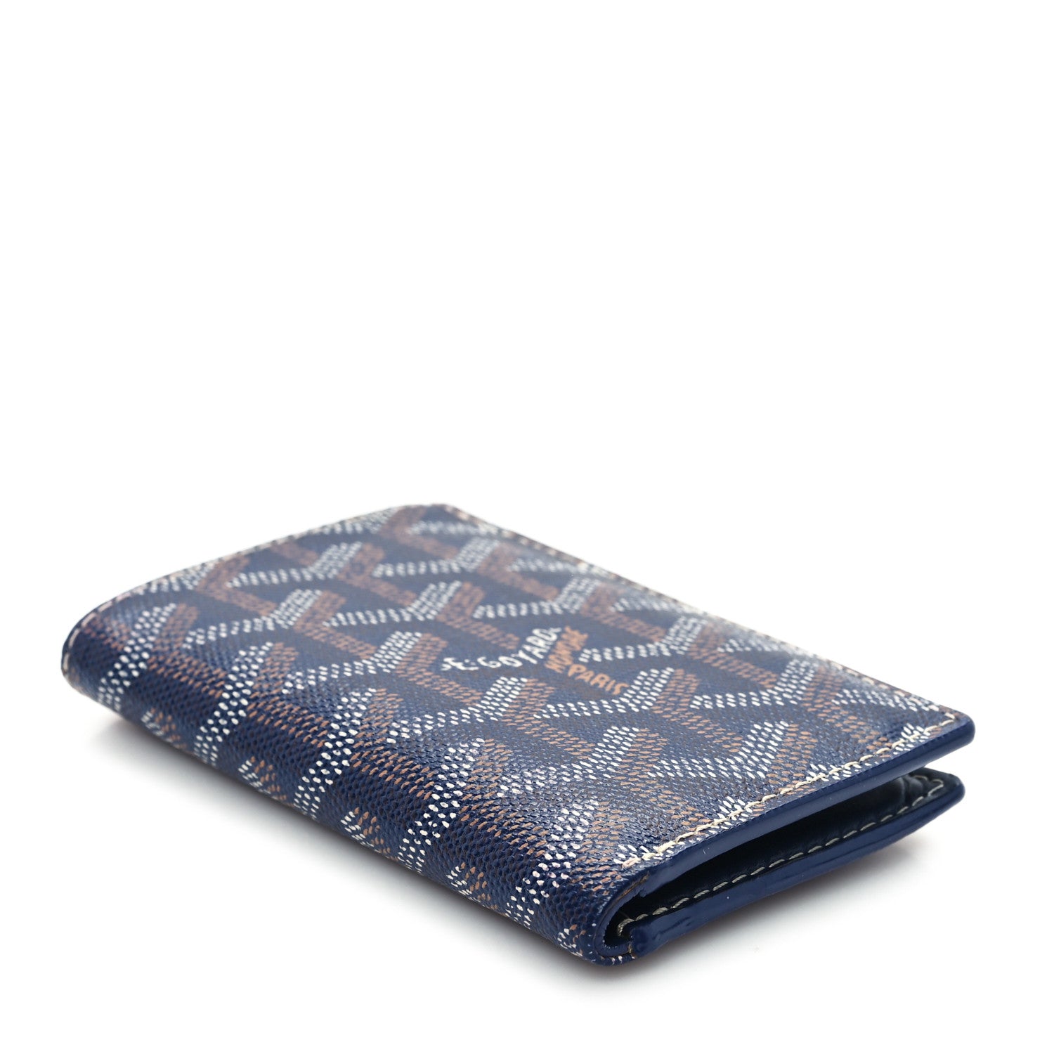 Goyard Goyardine Saint Pierre Card Holder Navy 4 of 7
