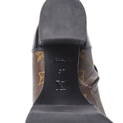 Louis Vuitton Patent Calfskin Monogram Star Trail Ankle Boots 37 Black 9 of 14