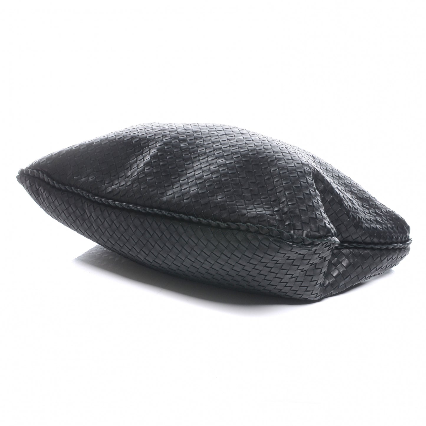 Nappa Intrecciato Maxi Veneta Hobo Nero