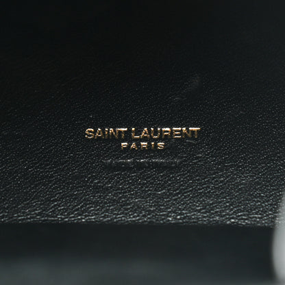 Saint Laurent Lambskin Pyramid Clutch Black 6 of 10