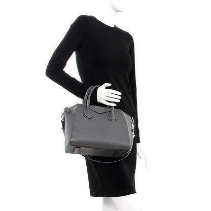 Givenchy Sugar Goatskin Small Antigona Dark Grey 2 of 7