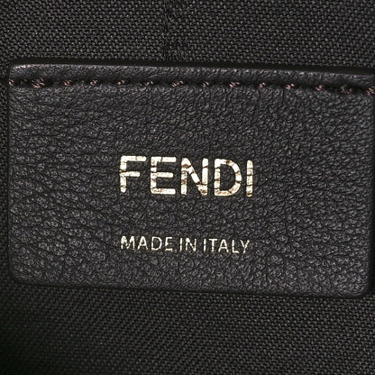 Fendi Fabric Jacquard Vitello Grace FF 1974 Mini Fendigraphy Hobo Bag Tobacco Moro Ebano 6 of 11