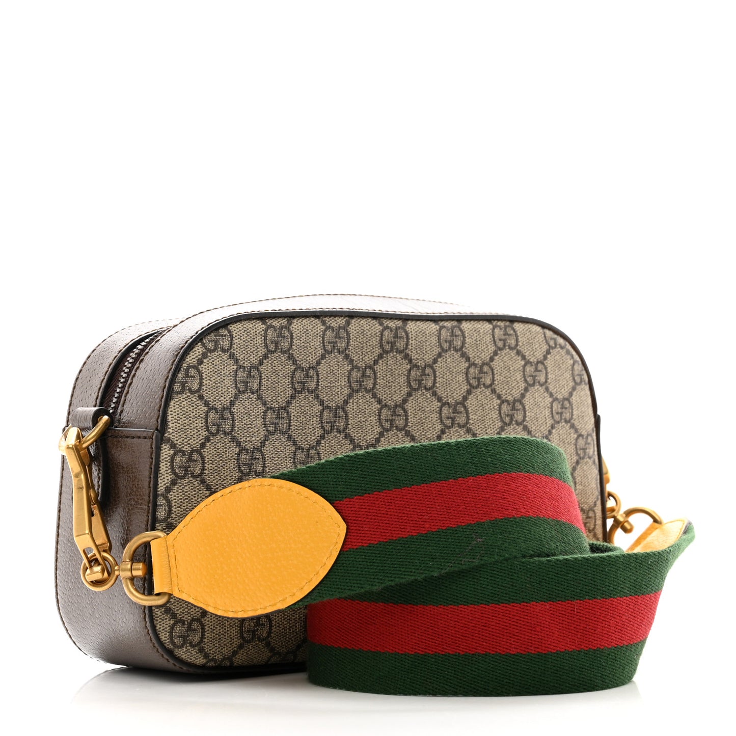 GG Supreme Monogram Web Neo Vintage Shoulder Bag Beige New Acero Crop
