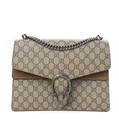 Gucci GG Supreme Monogram Medium Dionysus Shoulder Bag Taupe 1 of 10