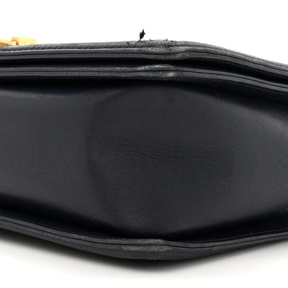 Chanel Lambskin Quilted Medium Boy Flap Dark Navy 9 of 18