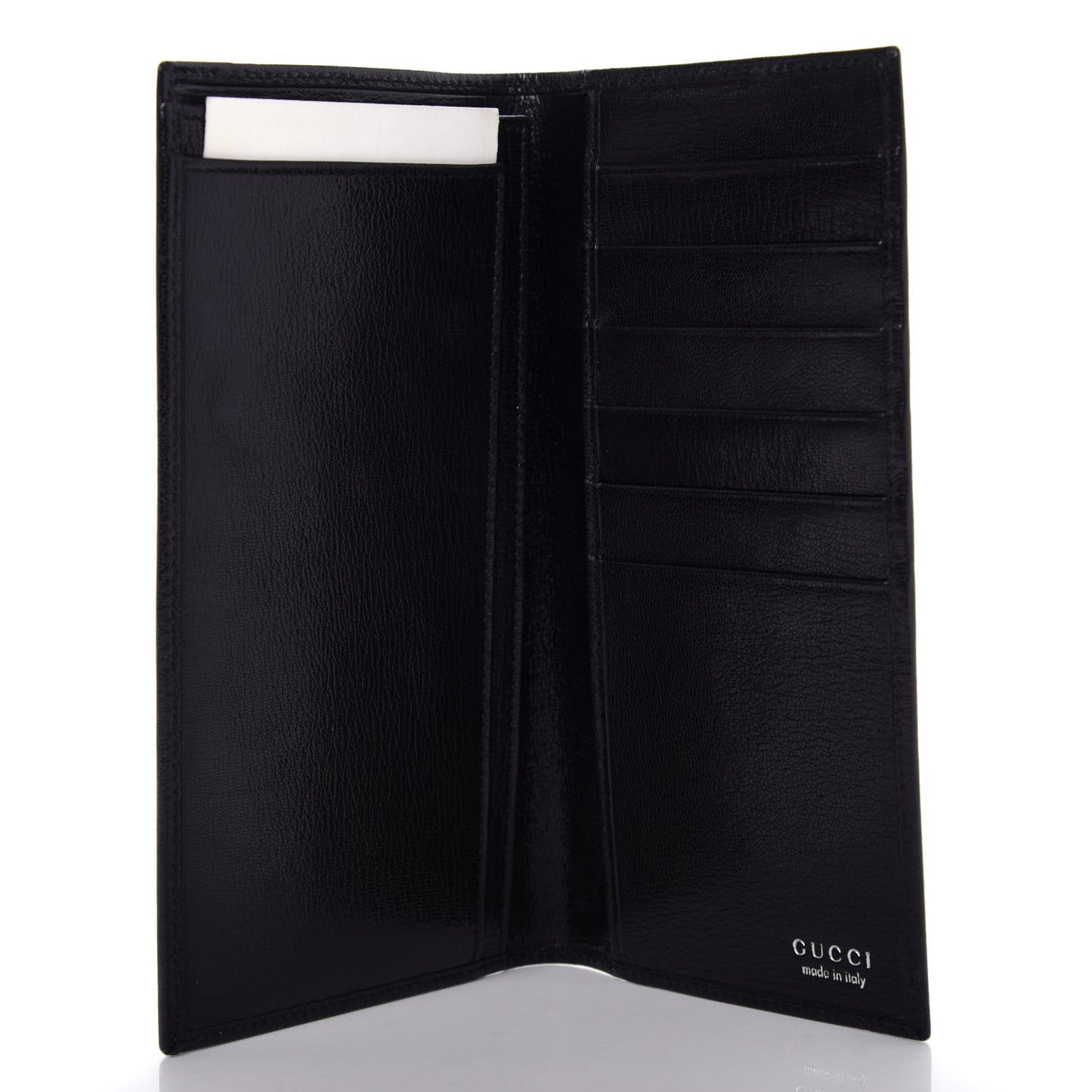 Calfskin G Long Wallet Black